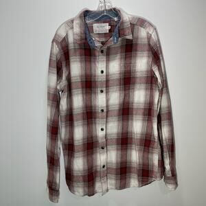 Men’s Organic Cotton Flannel Shirt Large Tall Workwear Western Classic Old Ranch
